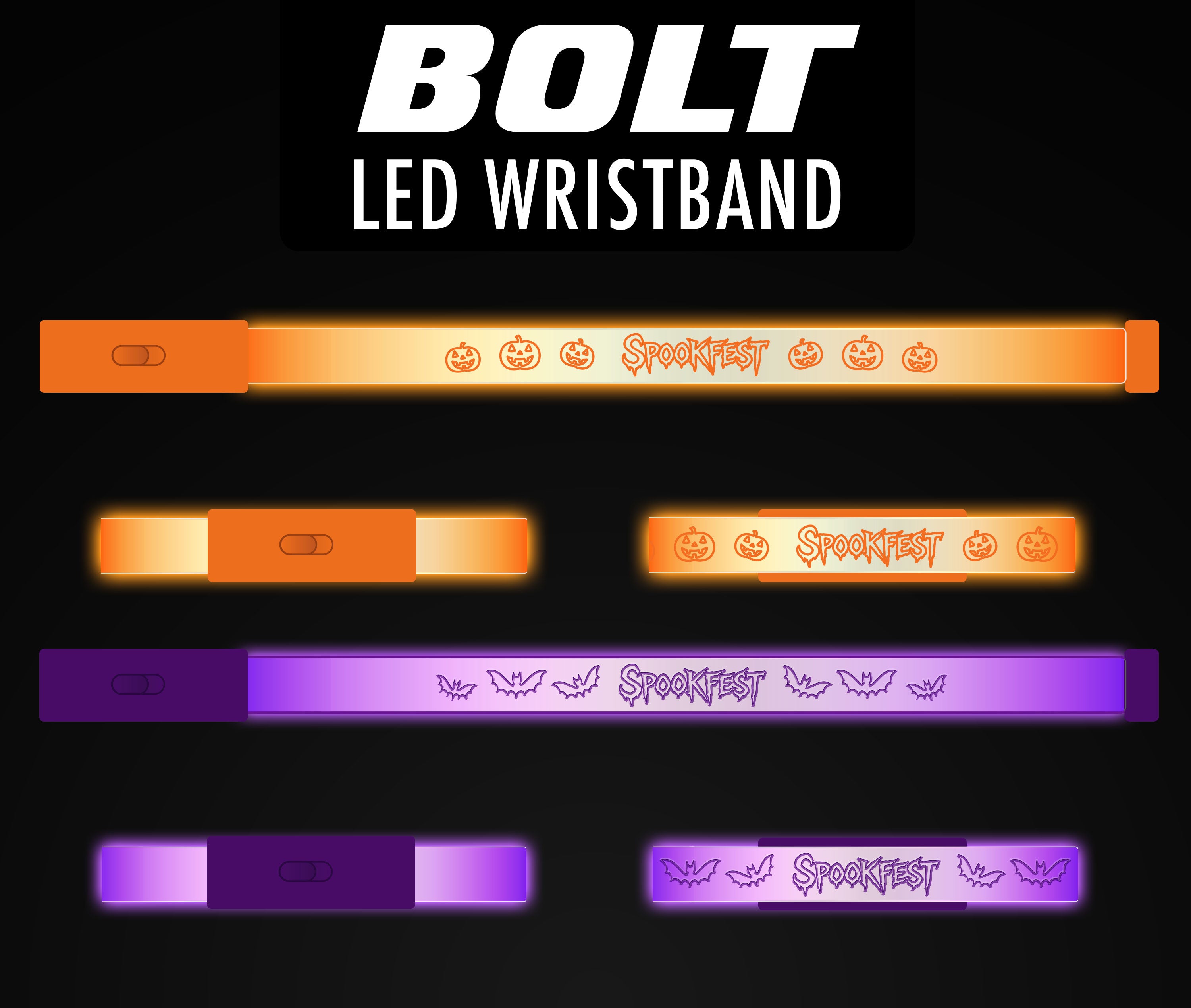 Halloween LED Wristband - PURPLE