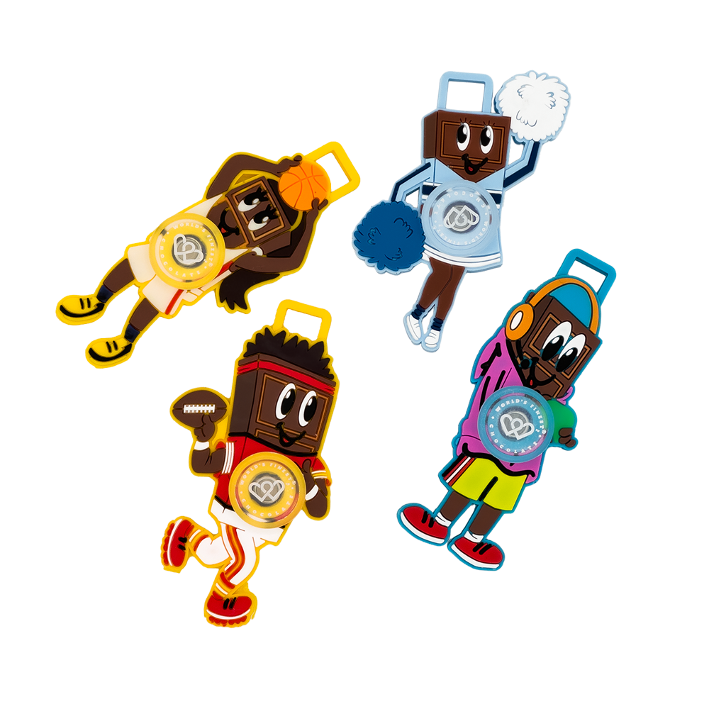 Chocolate Bar Spinner Toys (Set of 4)